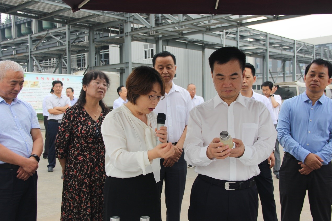 渭南市長李毅視察蒲城藍曉科技新材料有限公司